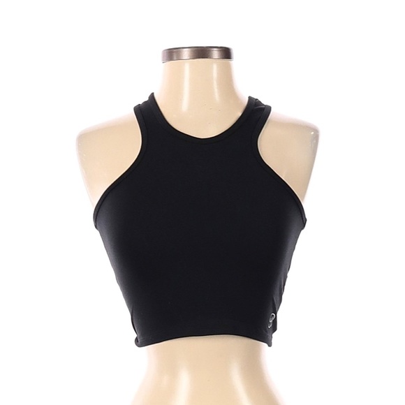 Bombshell Black Styled Workout Tank Top Mesh S - Picture 2 of 3